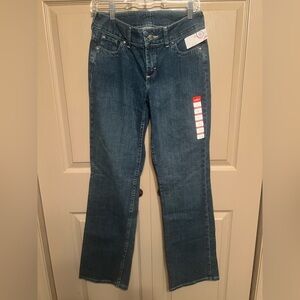 Elegant Blue Straight Leg Women's Jeans